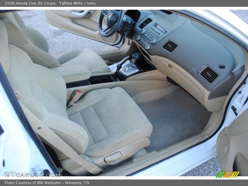 Taffeta White / Ivory 2008 Honda Civic EX Coupe