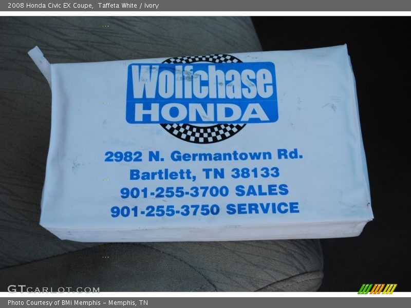 Taffeta White / Ivory 2008 Honda Civic EX Coupe
