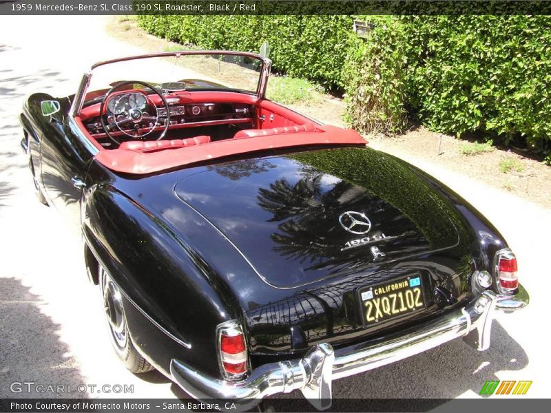 Black / Red 1959 Mercedes-Benz SL Class 190 SL Roadster