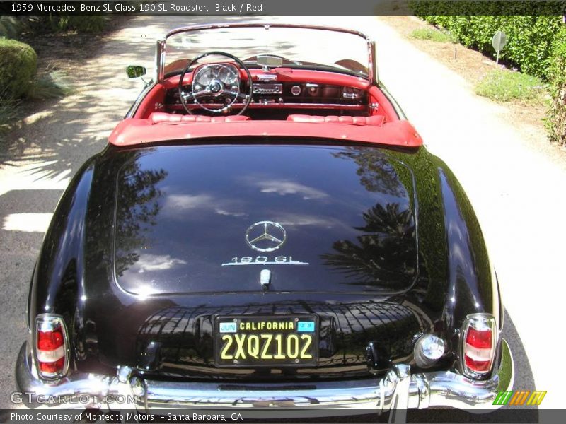 Black / Red 1959 Mercedes-Benz SL Class 190 SL Roadster