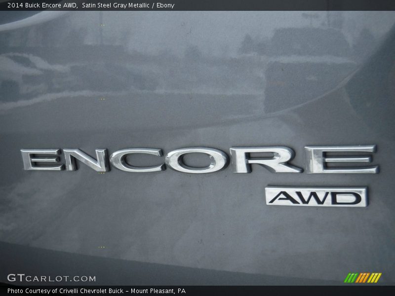 Satin Steel Gray Metallic / Ebony 2014 Buick Encore AWD