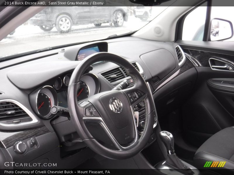 Satin Steel Gray Metallic / Ebony 2014 Buick Encore AWD
