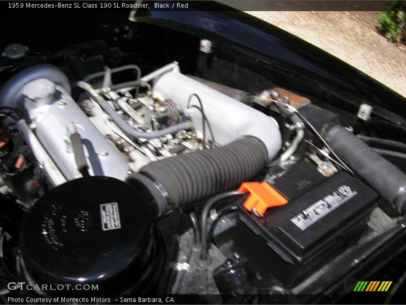 Black / Red 1959 Mercedes-Benz SL Class 190 SL Roadster