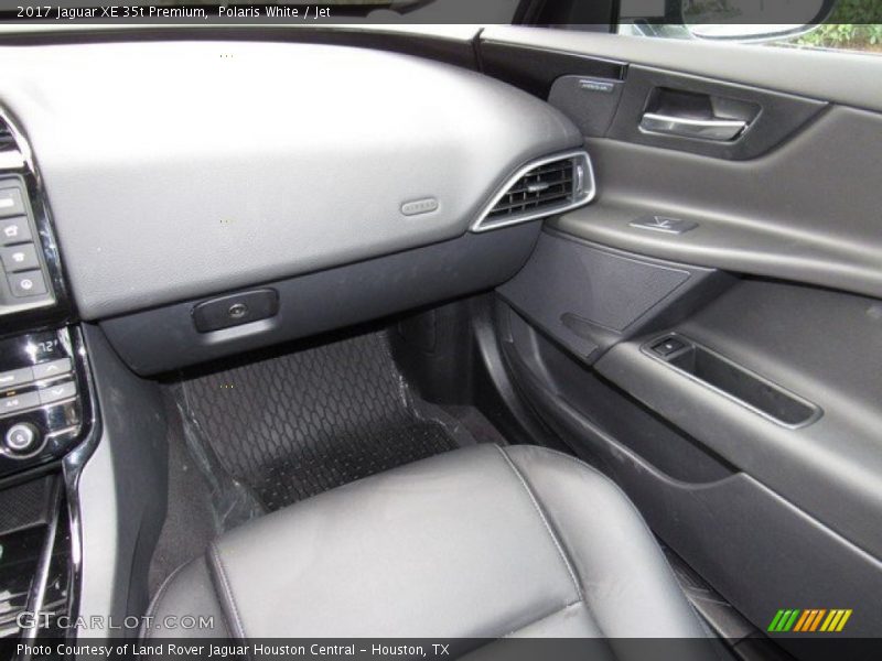 Polaris White / Jet 2017 Jaguar XE 35t Premium