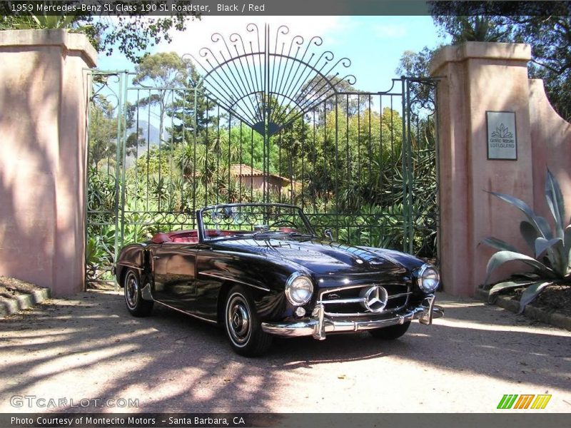 Black / Red 1959 Mercedes-Benz SL Class 190 SL Roadster