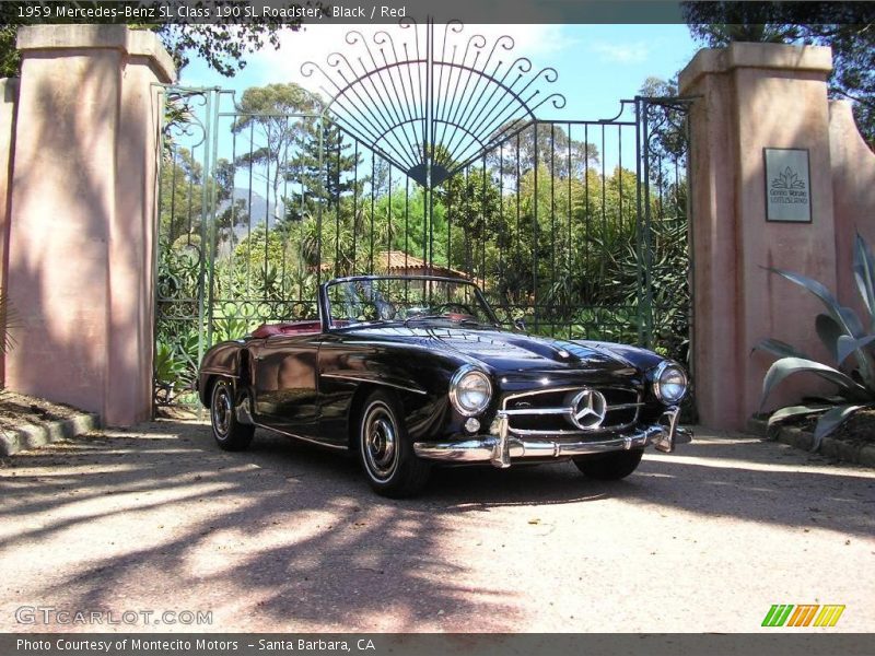 Black / Red 1959 Mercedes-Benz SL Class 190 SL Roadster