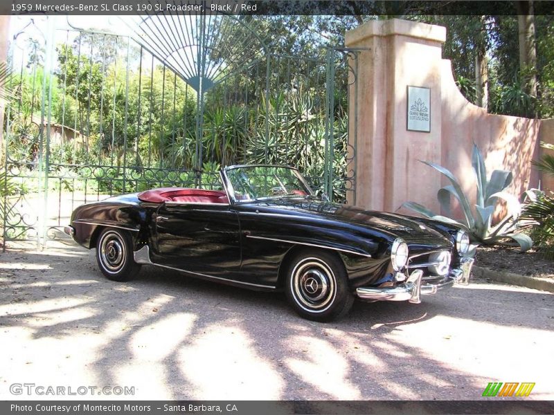 Black / Red 1959 Mercedes-Benz SL Class 190 SL Roadster