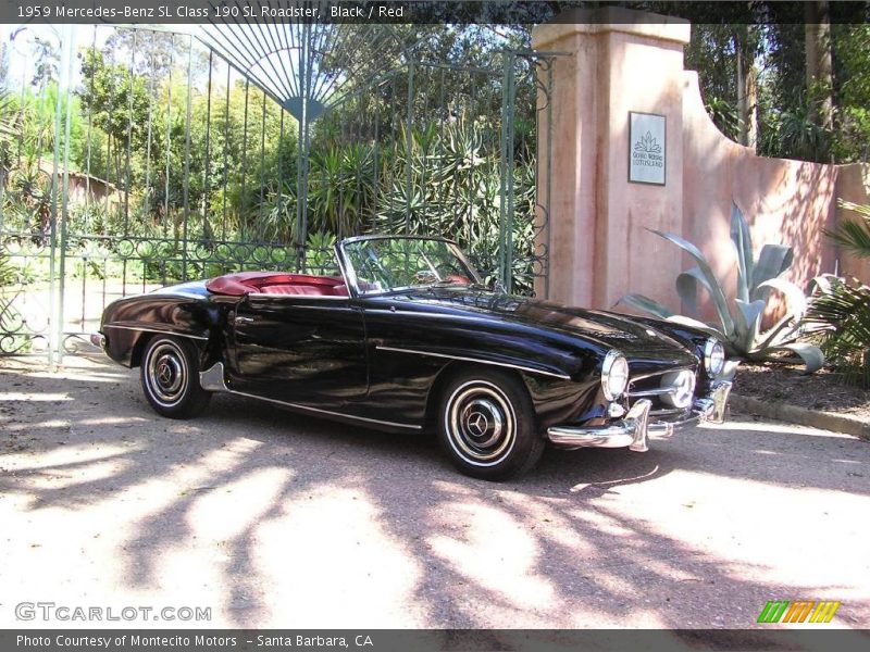 Black / Red 1959 Mercedes-Benz SL Class 190 SL Roadster