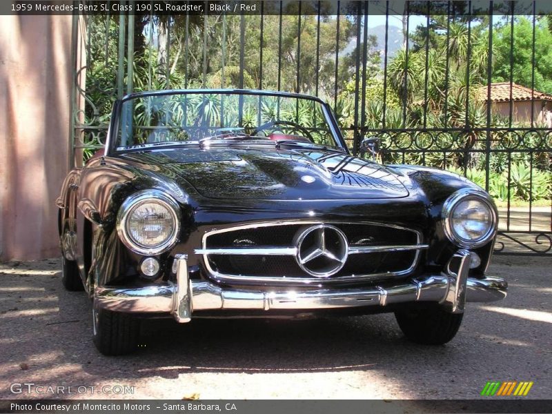 Black / Red 1959 Mercedes-Benz SL Class 190 SL Roadster
