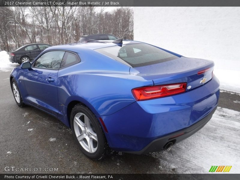 Hyper Blue Metallic / Jet Black 2017 Chevrolet Camaro LT Coupe