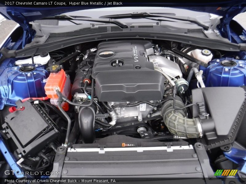 Hyper Blue Metallic / Jet Black 2017 Chevrolet Camaro LT Coupe