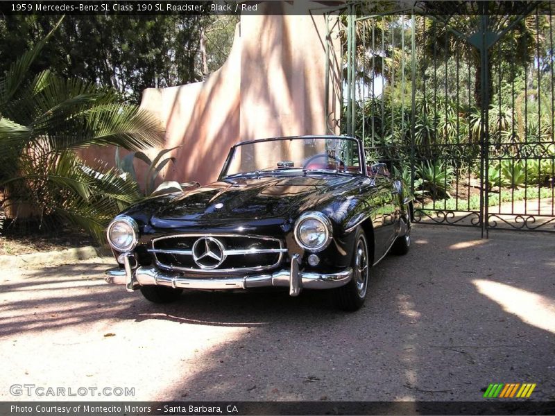 Black / Red 1959 Mercedes-Benz SL Class 190 SL Roadster