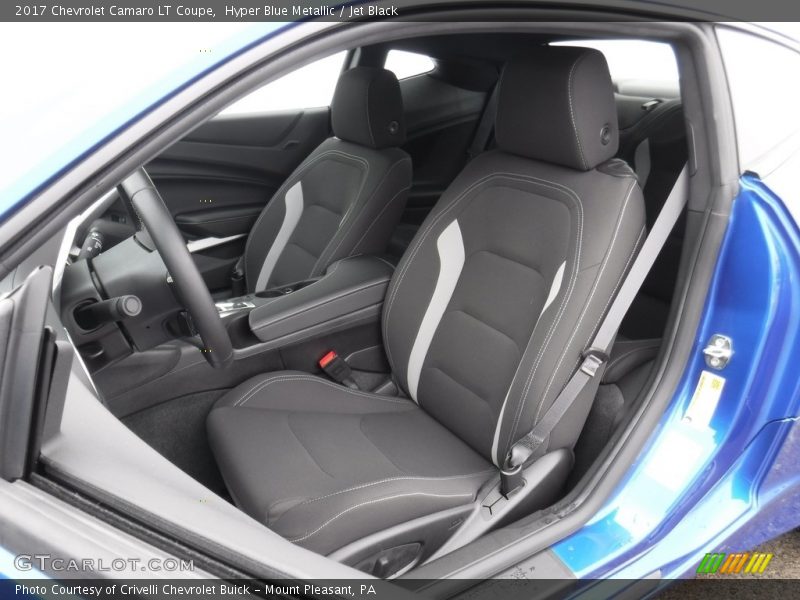 Hyper Blue Metallic / Jet Black 2017 Chevrolet Camaro LT Coupe