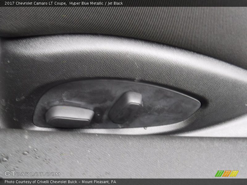 Hyper Blue Metallic / Jet Black 2017 Chevrolet Camaro LT Coupe