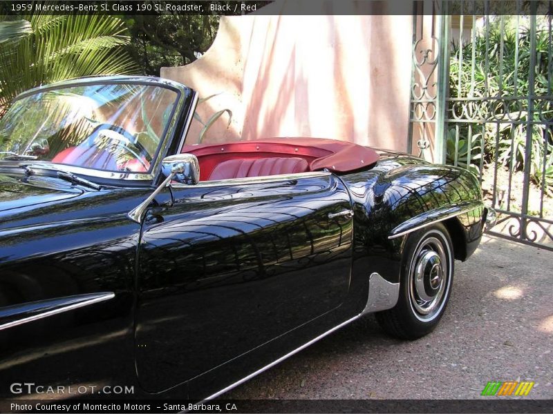 Black / Red 1959 Mercedes-Benz SL Class 190 SL Roadster