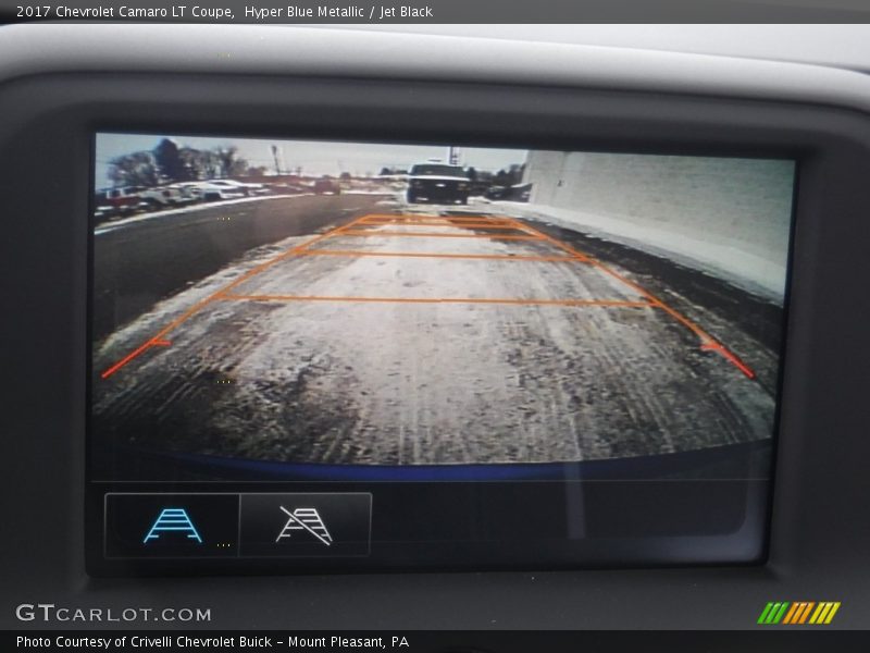 Hyper Blue Metallic / Jet Black 2017 Chevrolet Camaro LT Coupe