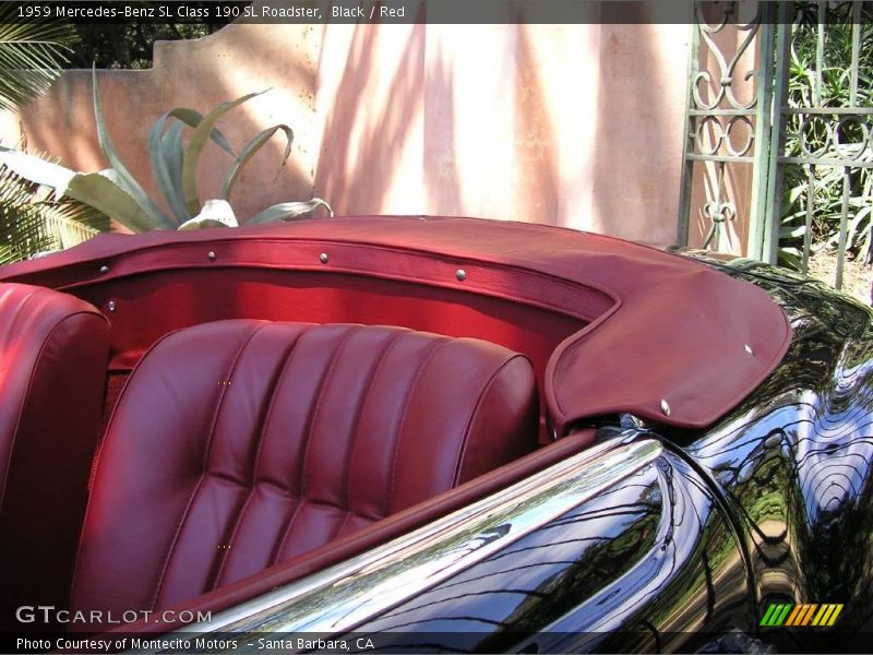 Black / Red 1959 Mercedes-Benz SL Class 190 SL Roadster