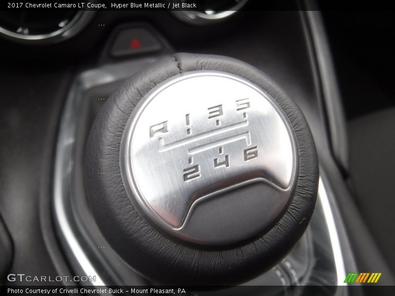 Hyper Blue Metallic / Jet Black 2017 Chevrolet Camaro LT Coupe