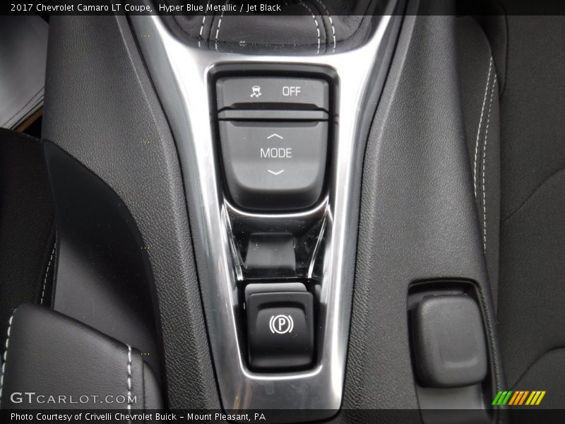 Hyper Blue Metallic / Jet Black 2017 Chevrolet Camaro LT Coupe