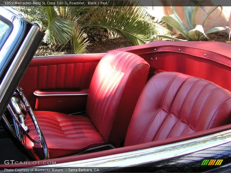 Black / Red 1959 Mercedes-Benz SL Class 190 SL Roadster