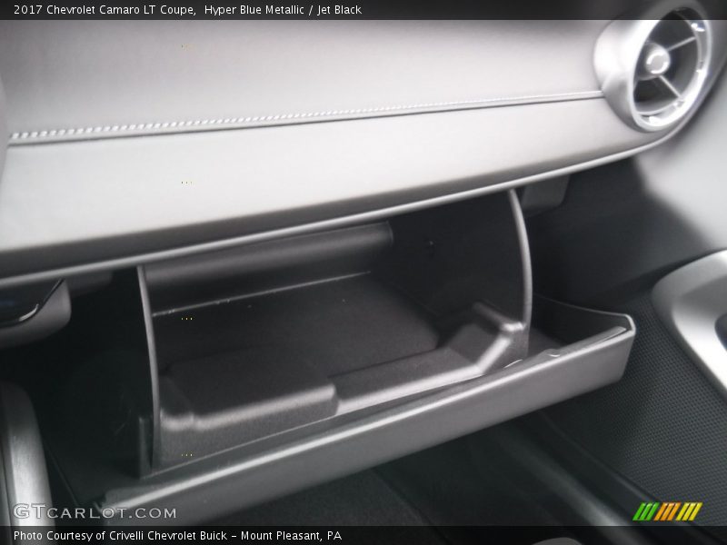 Hyper Blue Metallic / Jet Black 2017 Chevrolet Camaro LT Coupe