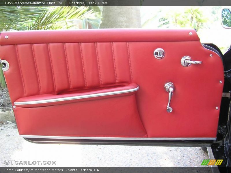 Black / Red 1959 Mercedes-Benz SL Class 190 SL Roadster