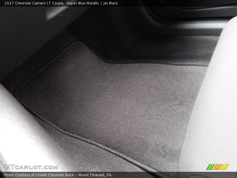 Hyper Blue Metallic / Jet Black 2017 Chevrolet Camaro LT Coupe