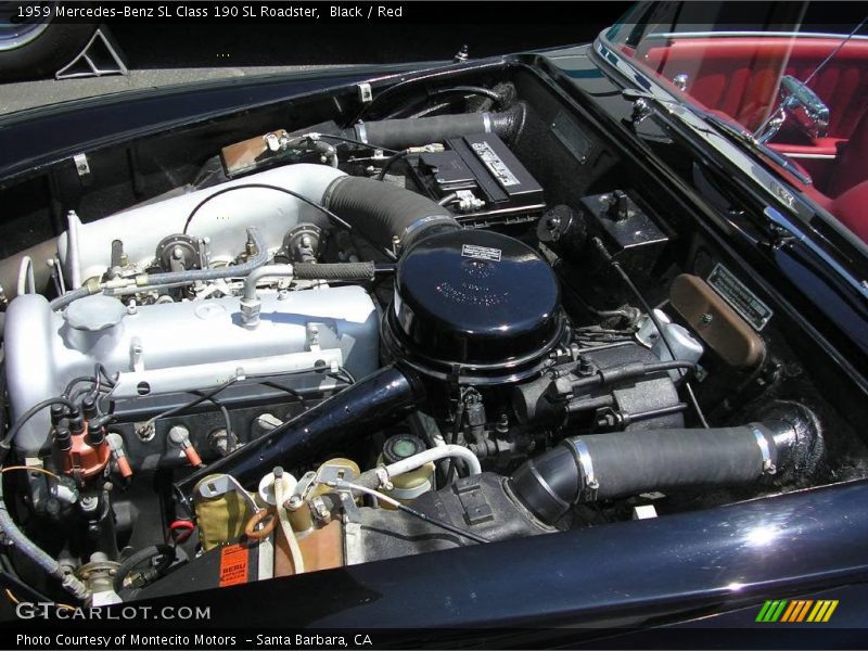 Black / Red 1959 Mercedes-Benz SL Class 190 SL Roadster