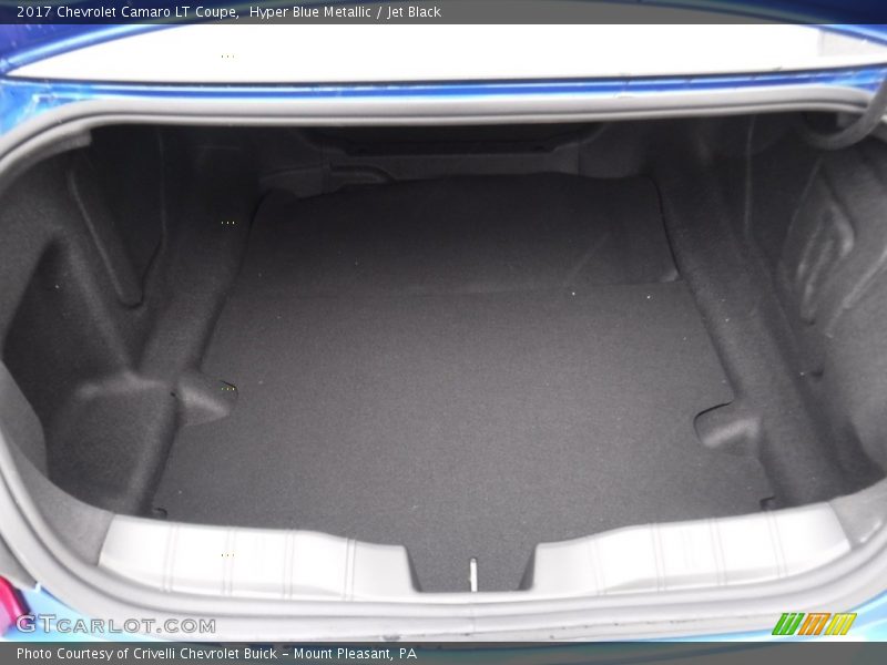 Hyper Blue Metallic / Jet Black 2017 Chevrolet Camaro LT Coupe