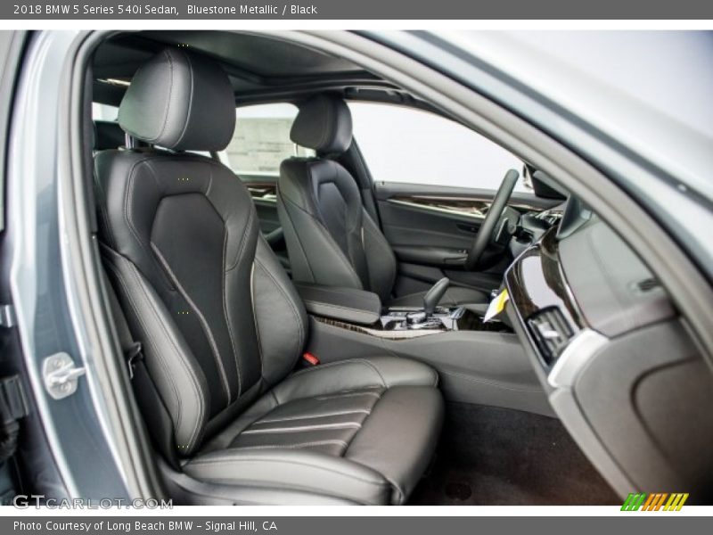 Bluestone Metallic / Black 2018 BMW 5 Series 540i Sedan