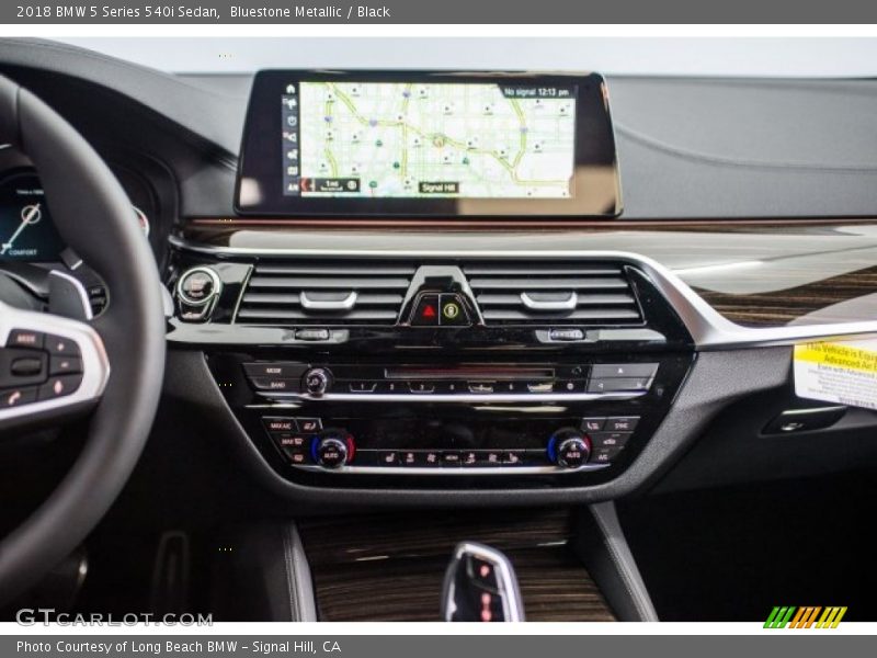 Bluestone Metallic / Black 2018 BMW 5 Series 540i Sedan