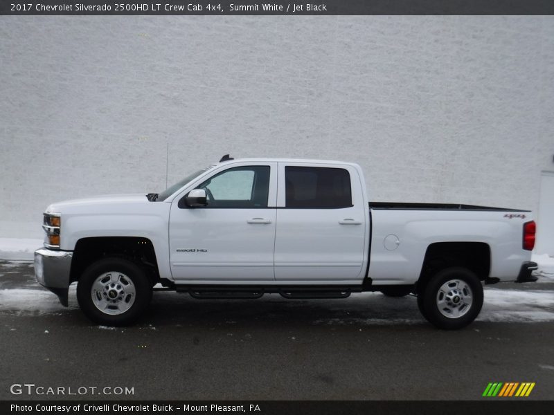 Summit White / Jet Black 2017 Chevrolet Silverado 2500HD LT Crew Cab 4x4