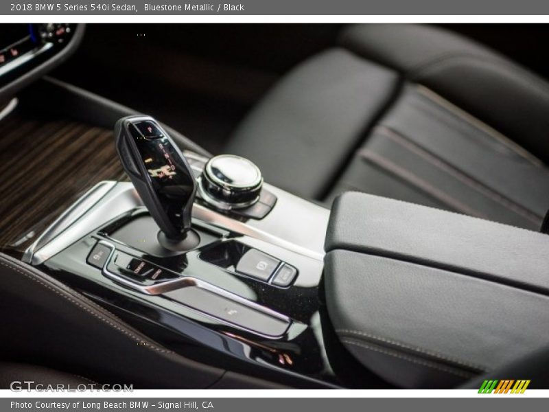 Bluestone Metallic / Black 2018 BMW 5 Series 540i Sedan