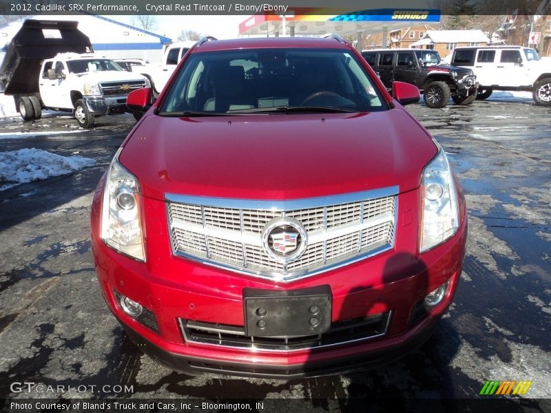 Crystal Red Tintcoat / Ebony/Ebony 2012 Cadillac SRX Performance