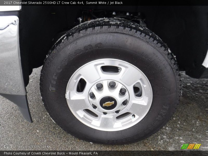 Summit White / Jet Black 2017 Chevrolet Silverado 2500HD LT Crew Cab 4x4