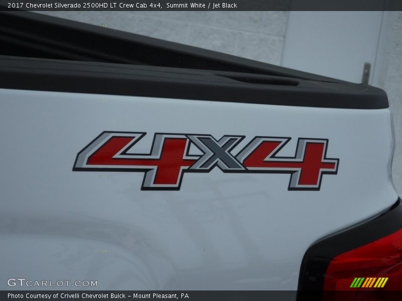 Summit White / Jet Black 2017 Chevrolet Silverado 2500HD LT Crew Cab 4x4