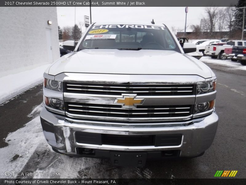 Summit White / Jet Black 2017 Chevrolet Silverado 2500HD LT Crew Cab 4x4