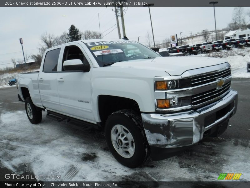 Summit White / Jet Black 2017 Chevrolet Silverado 2500HD LT Crew Cab 4x4