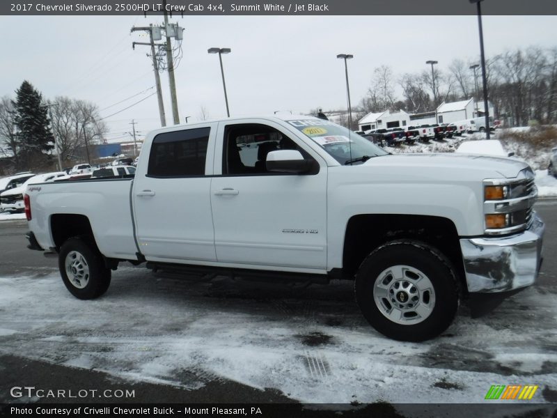 Summit White / Jet Black 2017 Chevrolet Silverado 2500HD LT Crew Cab 4x4