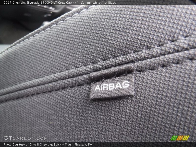 Summit White / Jet Black 2017 Chevrolet Silverado 2500HD LT Crew Cab 4x4