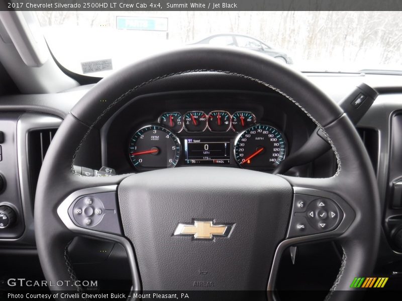 Summit White / Jet Black 2017 Chevrolet Silverado 2500HD LT Crew Cab 4x4