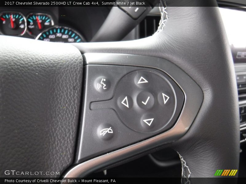 Summit White / Jet Black 2017 Chevrolet Silverado 2500HD LT Crew Cab 4x4