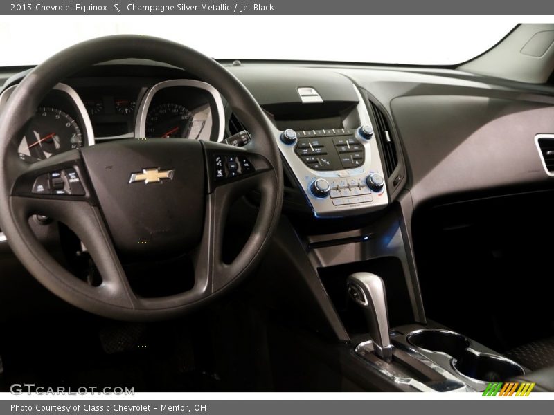 Champagne Silver Metallic / Jet Black 2015 Chevrolet Equinox LS