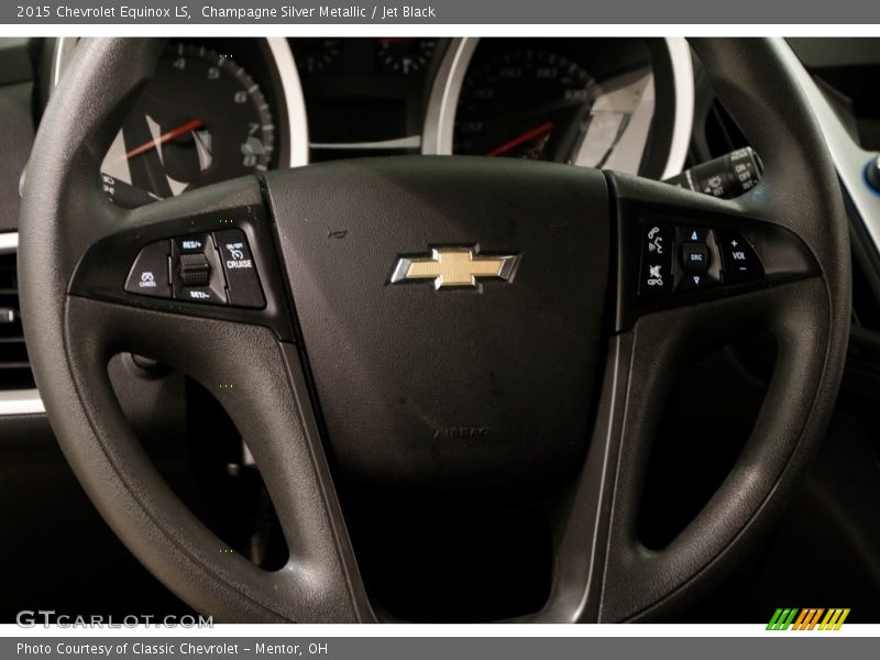 Champagne Silver Metallic / Jet Black 2015 Chevrolet Equinox LS