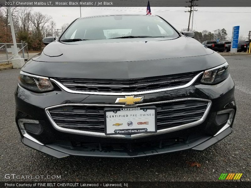 Mosaic Black Metallic / Jet Black 2017 Chevrolet Malibu LT