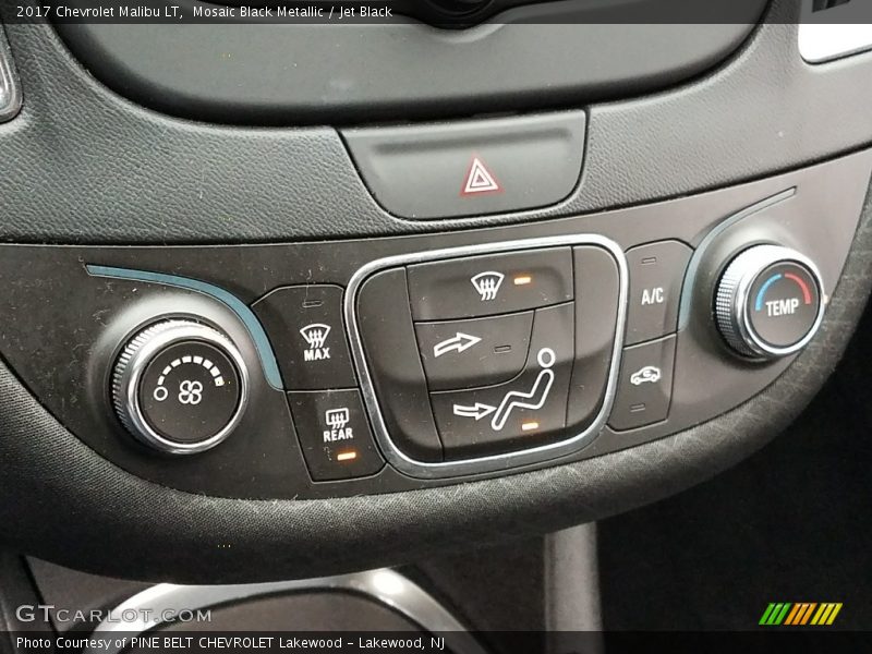 Mosaic Black Metallic / Jet Black 2017 Chevrolet Malibu LT
