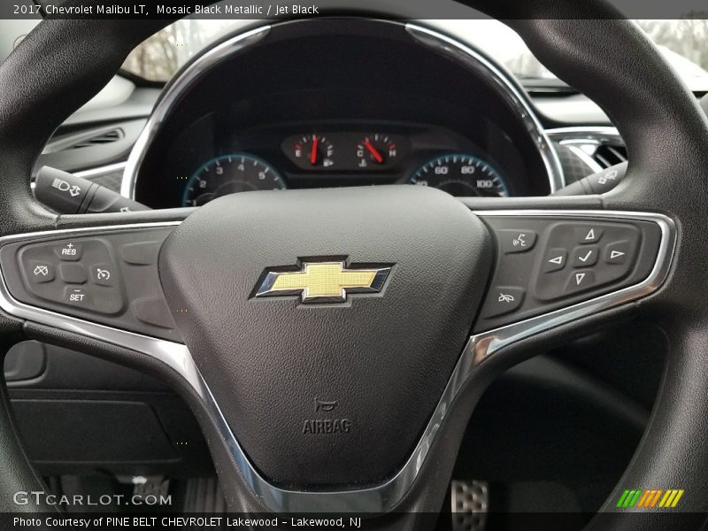 Mosaic Black Metallic / Jet Black 2017 Chevrolet Malibu LT