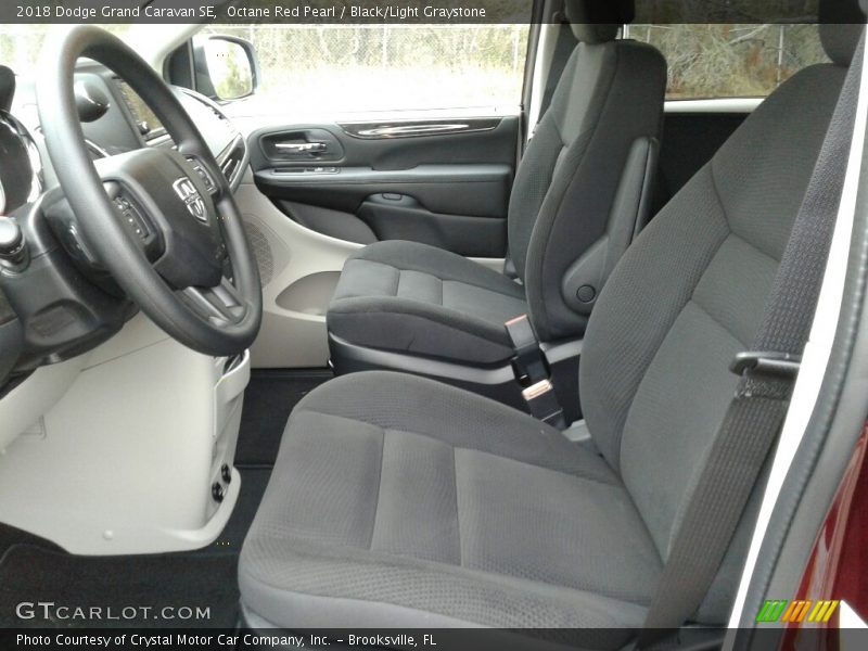 Front Seat of 2018 Grand Caravan SE