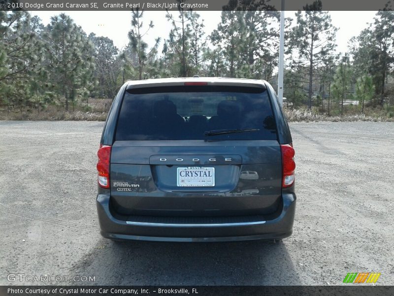 Granite Pearl / Black/Light Graystone 2018 Dodge Grand Caravan SE