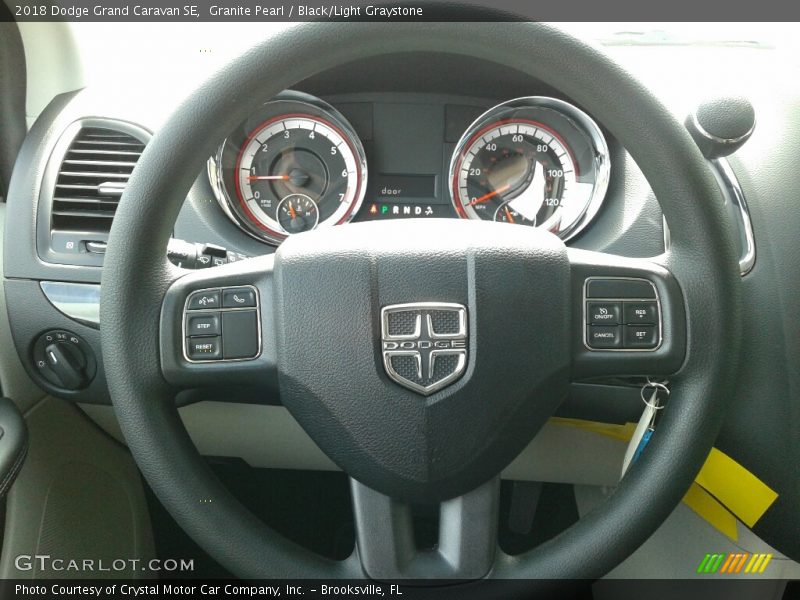 Granite Pearl / Black/Light Graystone 2018 Dodge Grand Caravan SE